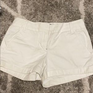 J. Crew White Jean Shorts